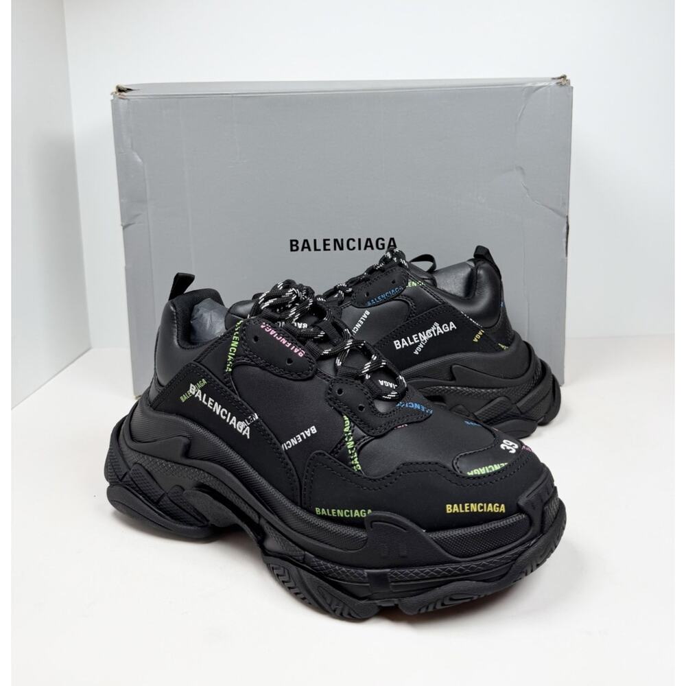 Size 39EU/6US - Balenciaga Triple S Multicolor Logo Sneakers🎨 New/Retail $1K! - Picture 2 of 9